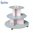 2 Tier neue Papier Karton Tortenständer, Mini Großhandel Karton Cupcake Stand